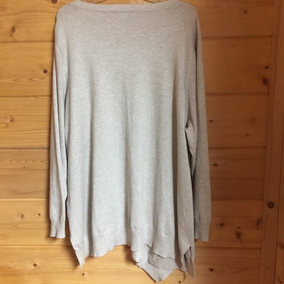 Womens sweater sweatshirt 3X rayon blend shark hem - Picture 6 of 8